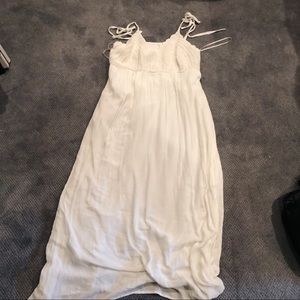 Forever 21 Plus Size White Crochet Maxi Dress